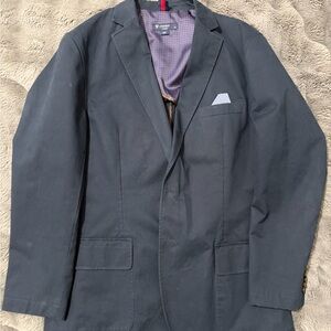 Cremieux Classics Navy Cotton Blazer Men’s Large Sport Coat Casual Jacket